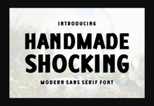 Handmade Shocking Font Poster 1