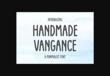 Handmade Vangance Font Poster 1