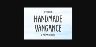 Handmade Vangance Font Poster 1