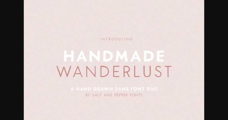 Handmade Wanderlust Duo Font Poster 3