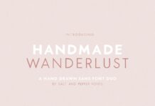Handmade Wanderlust Duo Font Poster 1