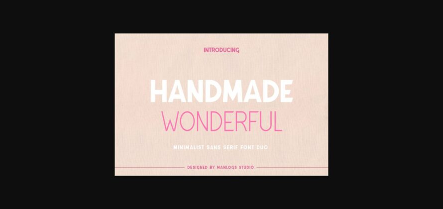 Handmade Wonderful Duo Font Poster 3