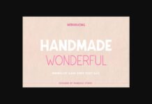 Handmade Wonderful Duo Font Poster 1