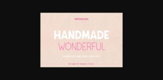 Handmade Wonderful Duo Font Poster 1