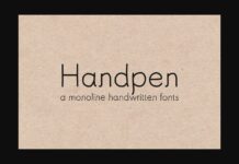 Handpen Font Poster 1