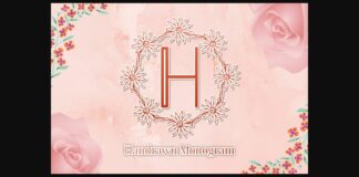 Handrawn Monogram Font Poster 1