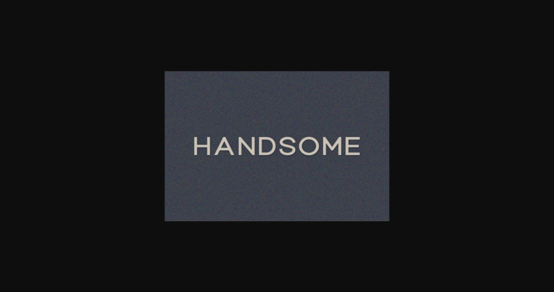 Handsome Font Poster 3