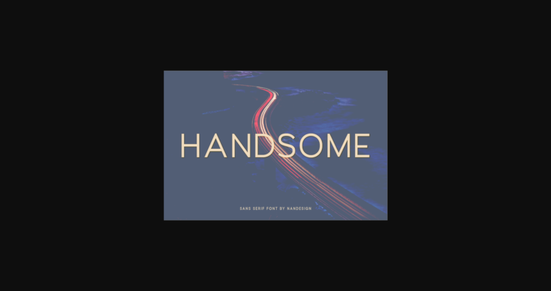 Handsome Font Poster 3