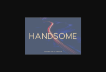 Handsome Font Handsome Font Poster 1