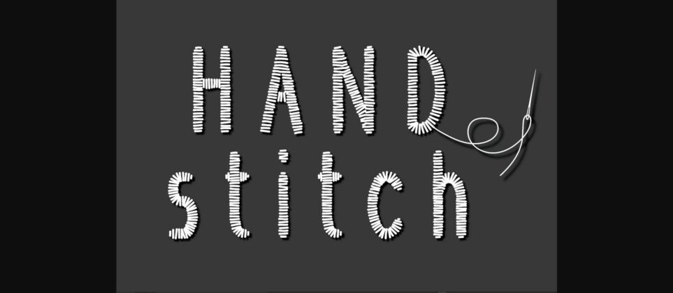 Handstitch Font Poster 3