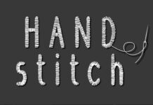 Handstitch Font Poster 1