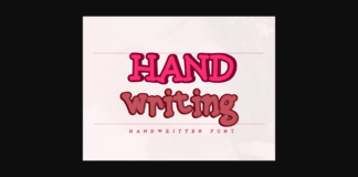 Handwriting Font Poster 1