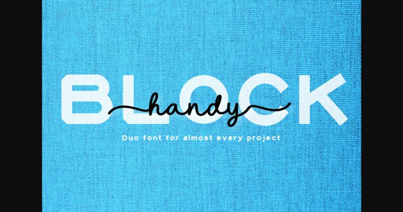 Handy Block Font Poster 3