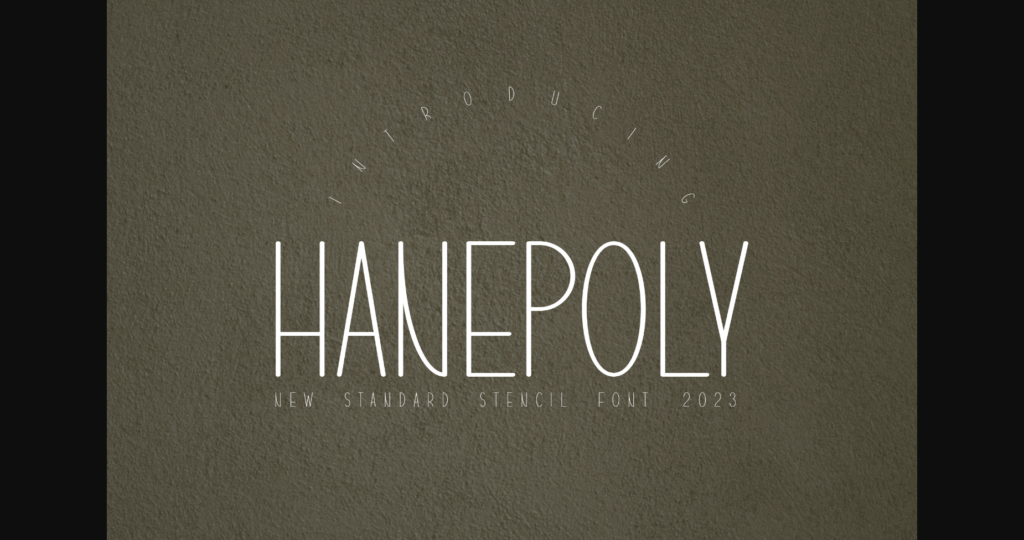 Hanepoly Font Poster 3