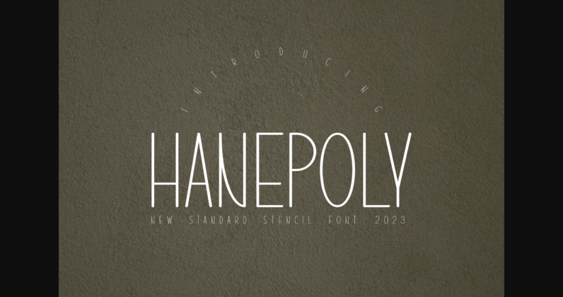 Hanepoly Font Poster 3
