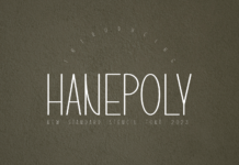 Hanepoly Font Poster 1