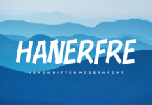 Hanerfre Font Poster 1