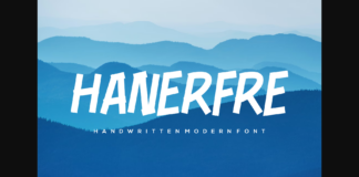 Hanerfre Font Poster 1