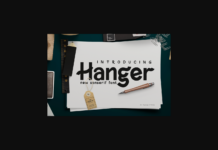 Hanger Font Poster 1