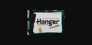 Hanger Font Poster 1