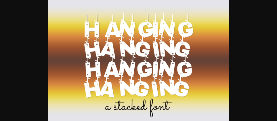 Hanging Font Poster 3