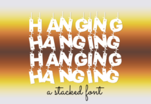 Hanging Font Poster 1