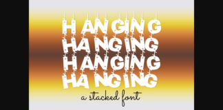 Hanging Font Poster 1