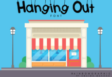 Hanging out Font Poster 1