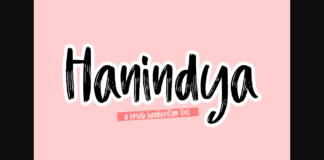 Hanindya Font Poster 1