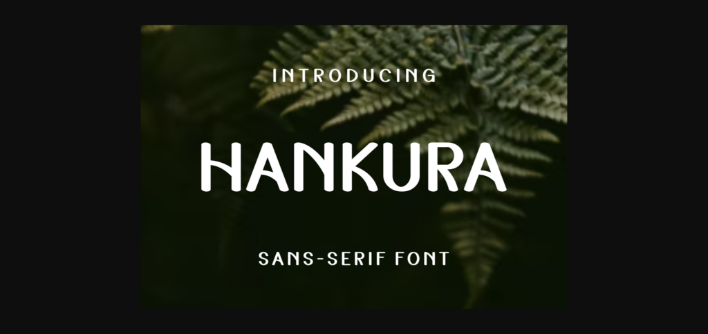 Hankura Font Poster 3