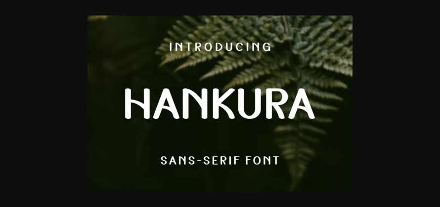 Hankura Font Poster 3