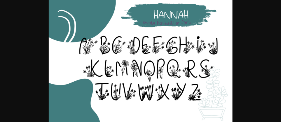 Hannah Font Poster 4