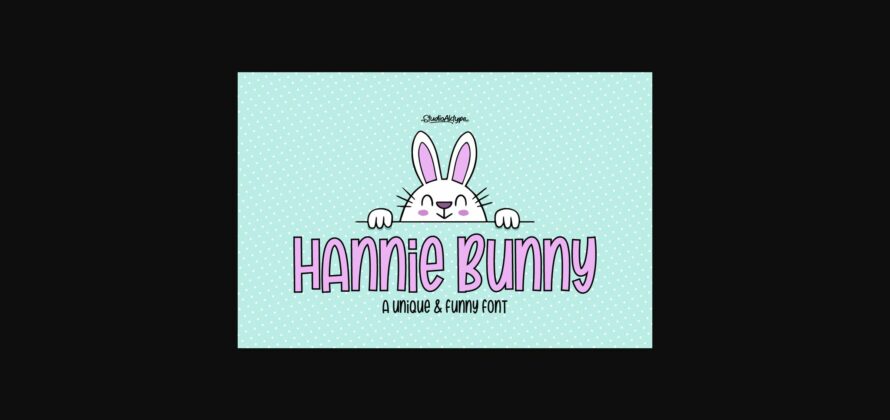Hannie Bunny Font Poster 3