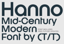 Hanno Font Poster 1