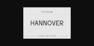 Hannover Font Poster 1