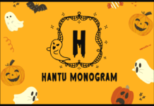 Hantu Monogram Font Poster 1