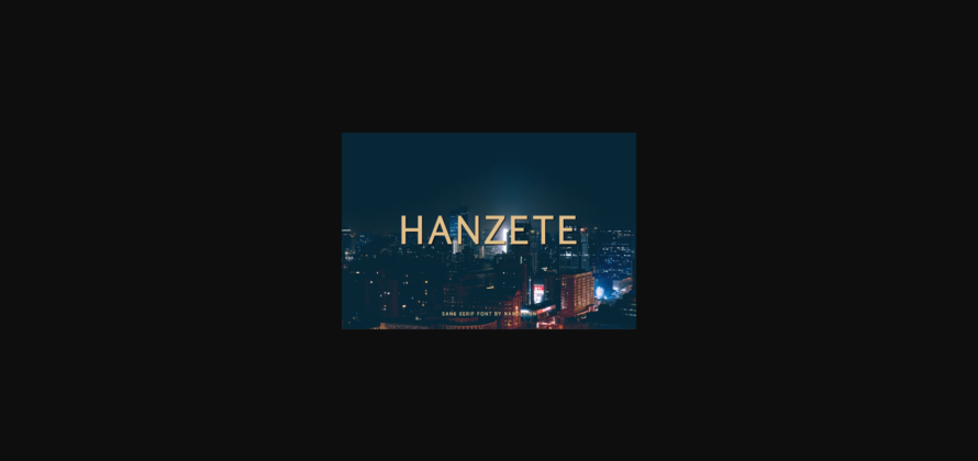 Hanzete Font Poster 3