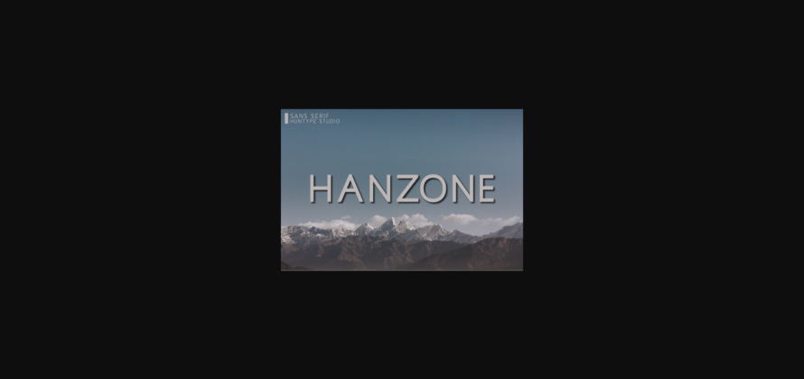 Hanzone Font Poster 3
