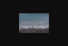 Hanzone Font Poster 1