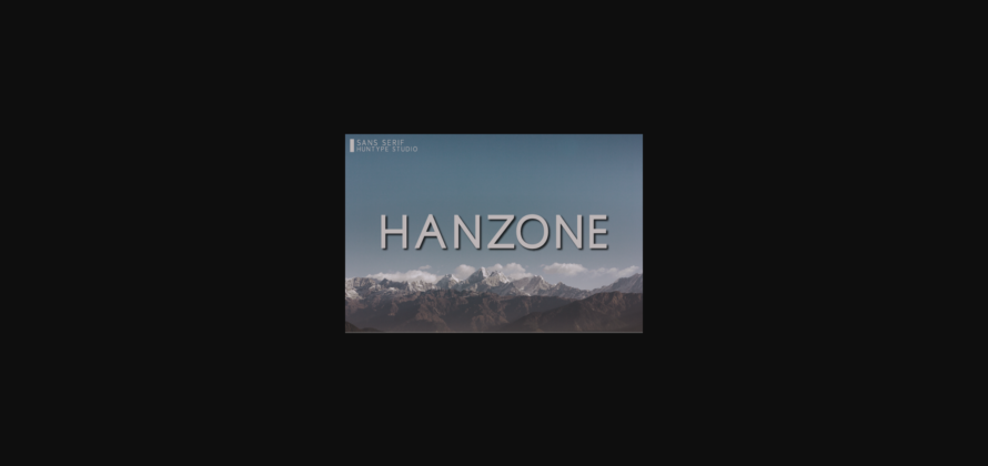 Hanzone Font Poster 1