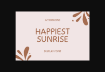 Happiest Sunrise Font Poster 1