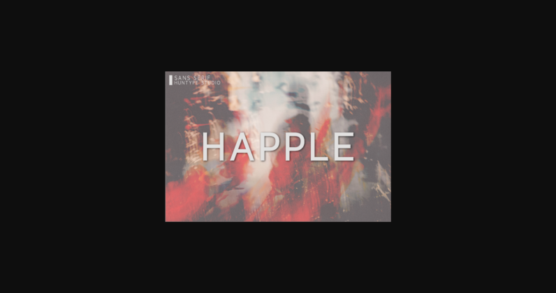 Happle Font Poster 3