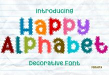 Happy Alphabet Font Font Poster 1