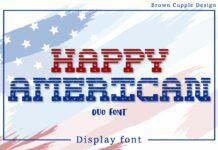 Happy American Font Poster 1