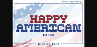 Happy American Font Poster 1