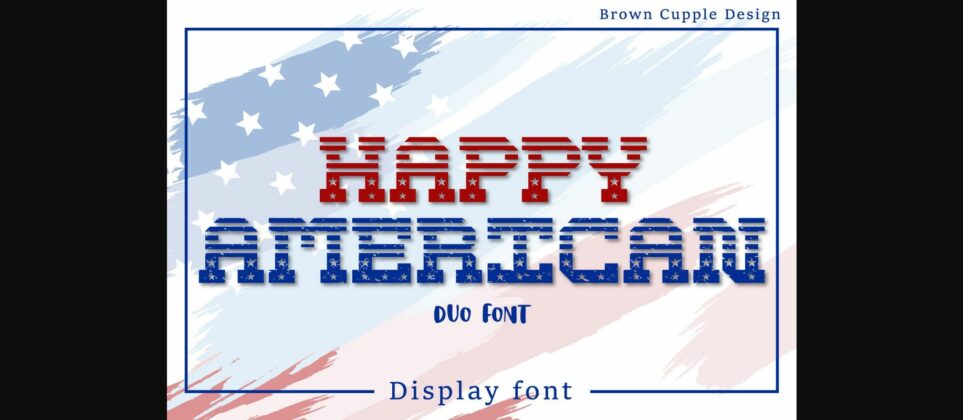 Happy American Font Poster 1