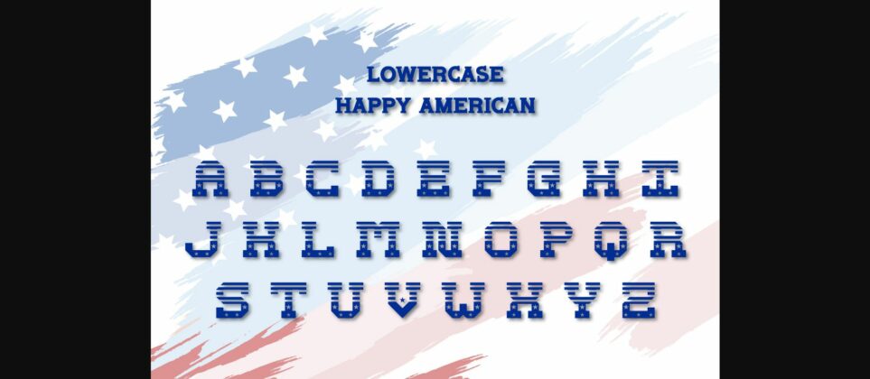 Happy American Font Poster 5