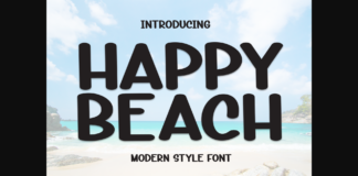 Happy Beach Font Poster 1