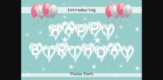 Happy Birthday Font Poster 1