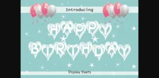 Happy Birthday Font Poster 1